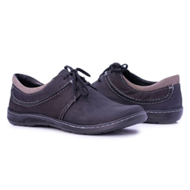 KOMODO Black Men's Nubuck Fuego Leather Shoes 1