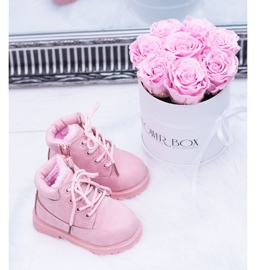 FRROCK Children's Insulated Trappers Boots Powder Pink Dexter 1