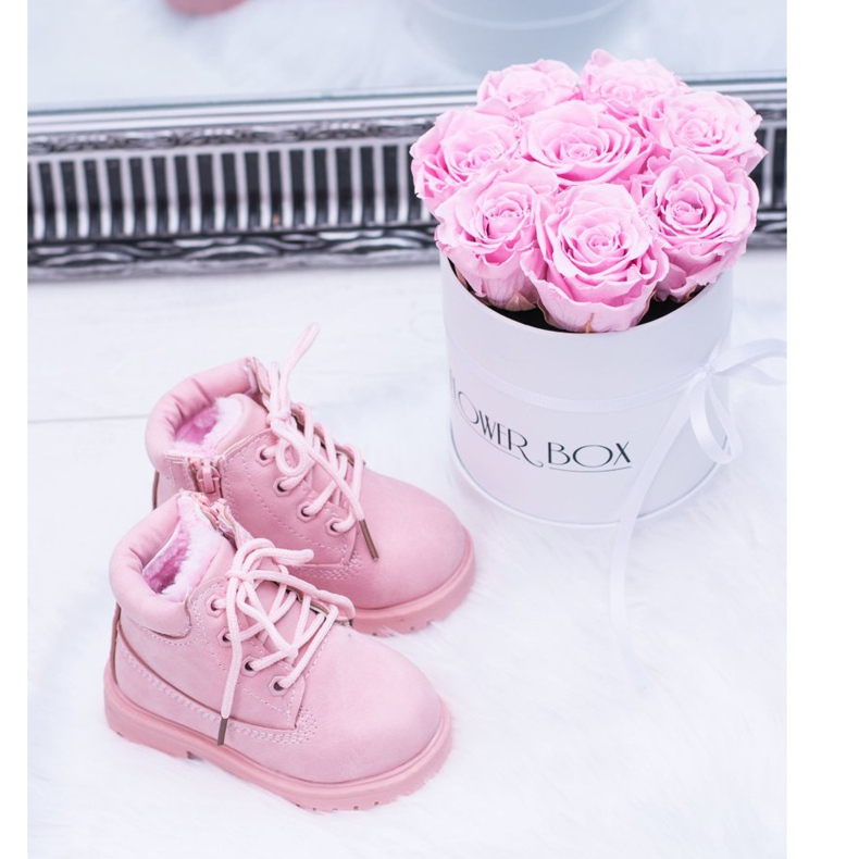 FRROCK Children's Insulated Trappers Boots Powder Pink Dexter 1 FRROCK Children's Insulated Trappers Boots Powder Pink Dexter 1