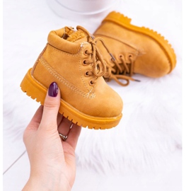 FRROCK Children's Warm Trappers Boots Camel Dexter brown 1
