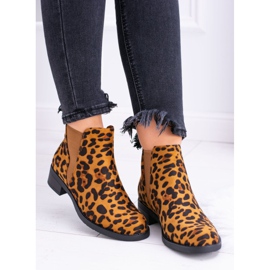 Women's boots with leopard print Midas Jodhpur boots brown 2