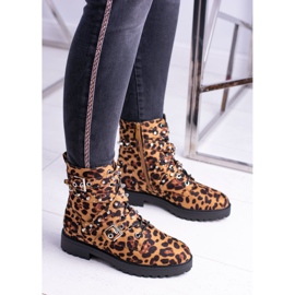 Women's High Boots With Leopard Pattern Albere brown 2