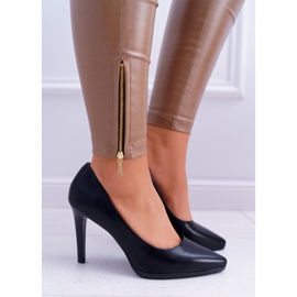 Women's Pumps Stilettos Sergio Leone Matte Black Misawu 1