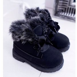 FRROCK Children's Black Warm Boots Fobos 1