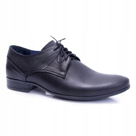 Nikopol 1622 Men's Black Leather Formal Shoes 1