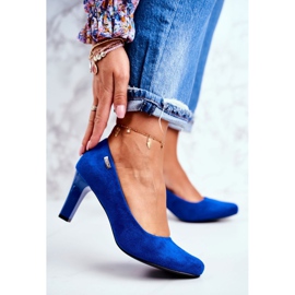 Women's pumps Sergio Leone Suede Indigo Orsola blue 1