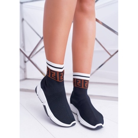 Women's Sport Shoes High Sock Black Press multicolored 2