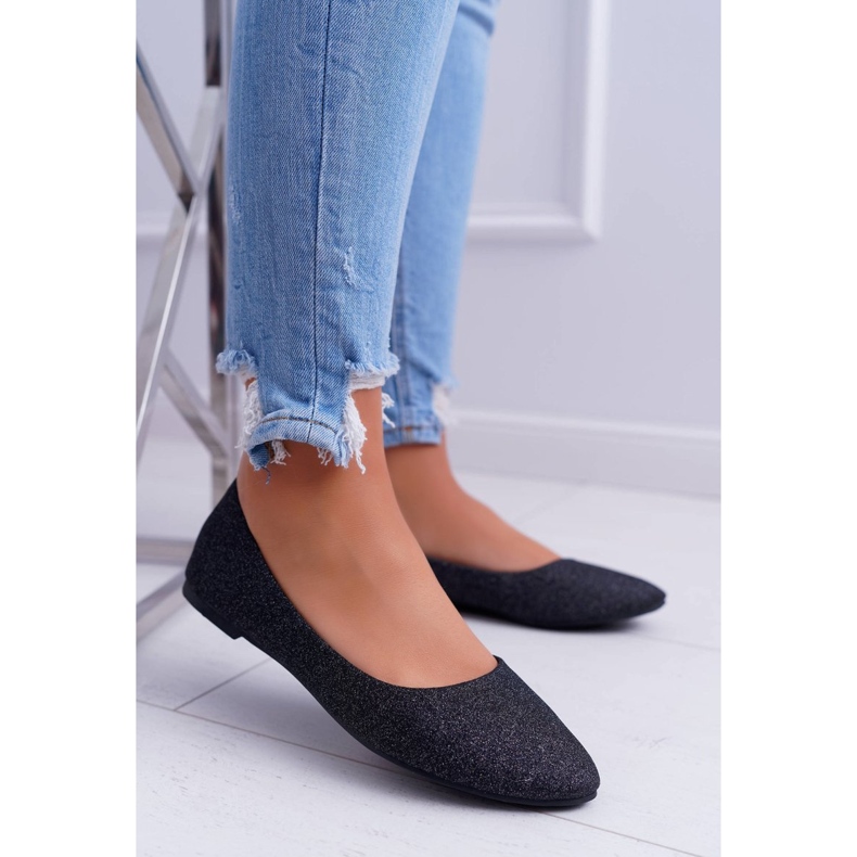 PS1 Women's Ballerinas Glitter Black Fifi 1 PS1 Women's Ballerinas Glitter Black Fifi 1