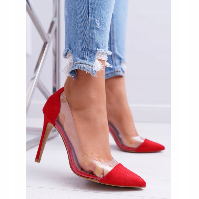 NFR Transparent Women's Stilettos Red Spitz Live 2