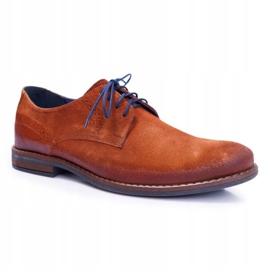 Men's Casual Leather Shoes Nikopol Camel Lajos brown 1