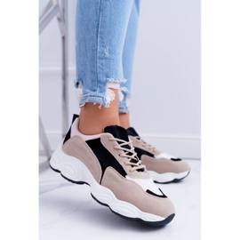 NFR Women's Sport Shoes Suede Beige Lollipop 1