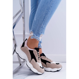 NFR Women's Sport Shoes Suede Beige Lollipop 2