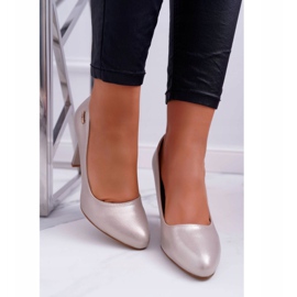 Women's Pumps On Heel Sergio Leone 1457 Golden Campbell 2