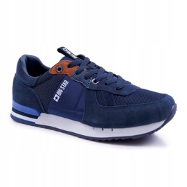Men's Sport Shoes Big Star Suede Leather Navy Blue DD174321 2 Men's Sport Shoes Big Star Suede Leather Navy Blue DD174321 2