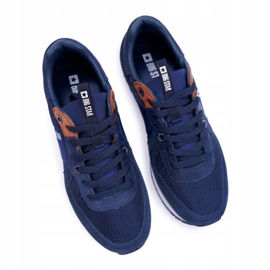 Men's Sport Shoes Big Star Suede Leather Navy Blue DD174321 1 Men's Sport Shoes Big Star Suede Leather Navy Blue DD174321 1