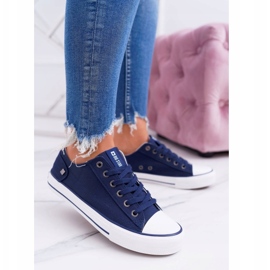 Women's Sneakers Big Star Rubber Toe Navy Blue DD274335 2