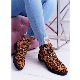 NFR Panther boots with cutouts Cadenza brown 1