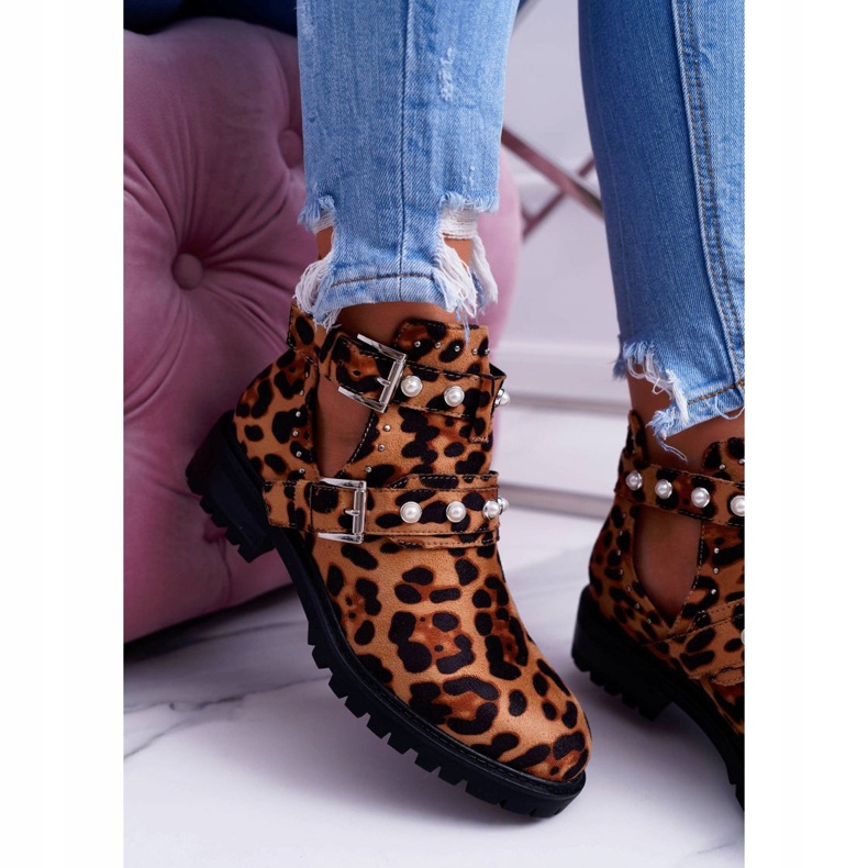 NFR Panther boots with cutouts Cadenza brown 2