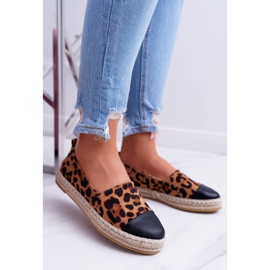 NFR Women's Espadrilles Leopard Flaty brown 1
