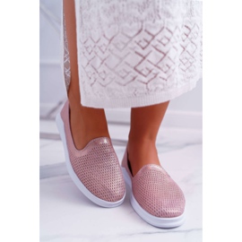 S.Barski Women's Brogues Leather Slip-On Lordsy Pink Lordi 2