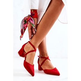 PS1 Women's Pumps On A Heel In Spitz Red Cosmo 2