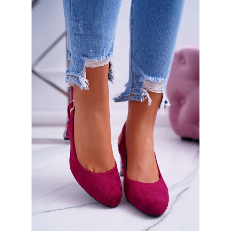 Women's Pumps On A Heel Sergio Leone SK788 Fuchsia Lati pink 2