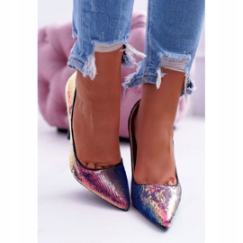 PS1 Women's Stilettos Iridescent with sequins CrazyStuff black 2