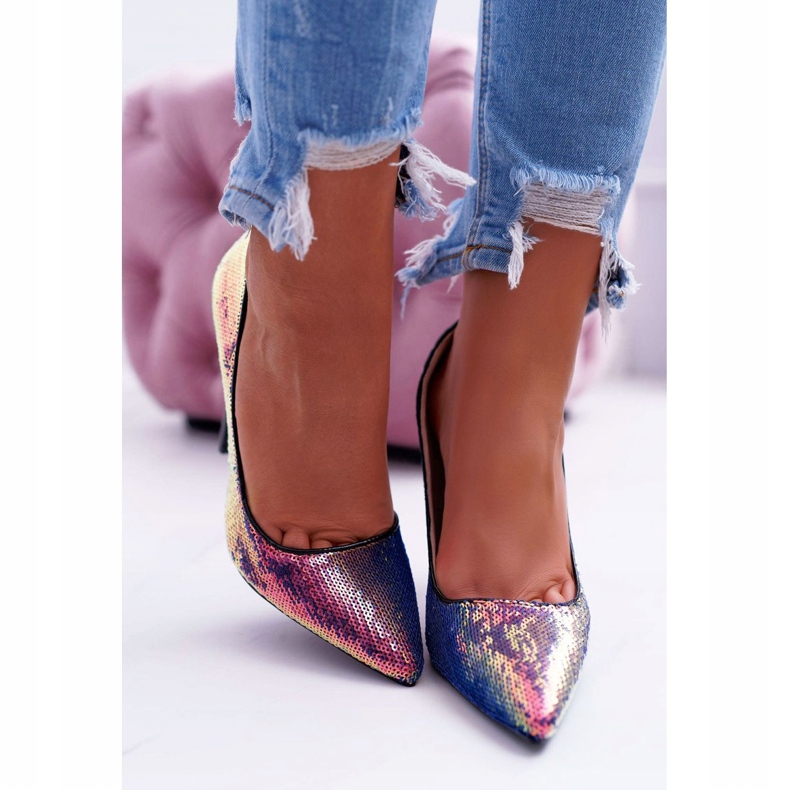 PS1 Women's Stilettos Iridescent with sequins CrazyStuff black 2