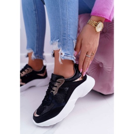 Moow Women's Sport Shoes Black Rendy yellow 1