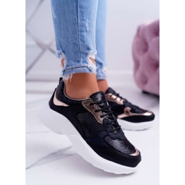 Moow Women's Sport Shoes Black Rendy yellow 2