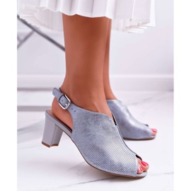 Women's Sandals On High Heel Sergio Leone SK800 Gray Fanfara grey 1 Women's Sandals On High Heel Sergio Leone SK800 Gray Fanfara grey 1