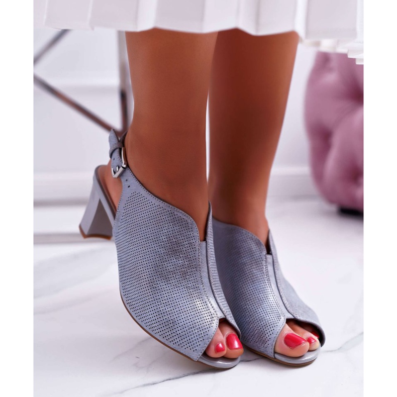 Women's Sandals On High Heel Sergio Leone SK800 Gray Fanfara grey 2 Women's Sandals On High Heel Sergio Leone SK800 Gray Fanfara grey 2