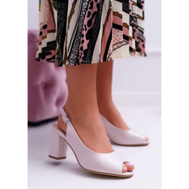 Women's Sandals On High Heel Sergio Leone SK765 Pink Pearl Vime 2 Women's Sandals On High Heel Sergio Leone SK765 Pink Pearl Vime 2