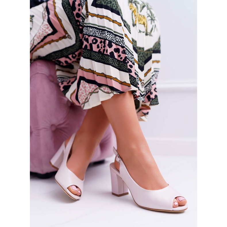 Women's Sandals On High Heel Sergio Leone SK765 Pink Pearl Vime 1 Women's Sandals On High Heel Sergio Leone SK765 Pink Pearl Vime 1