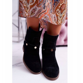 Women's Boots Laura Messi 1890 Suede Leather Black Darmah 2