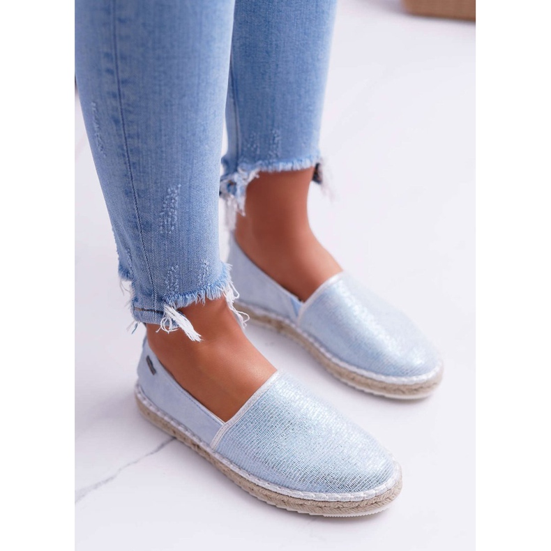 Women's Espadrilles Big Star Braided Sole Blue DD274767 2