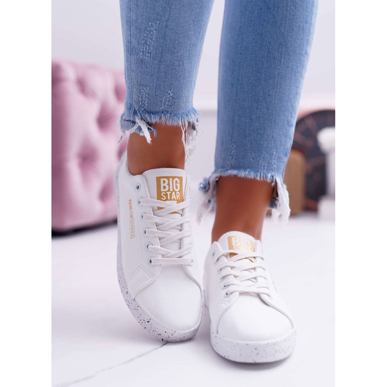 Women's Sneakers Big Star Red Star White AA274A007 2