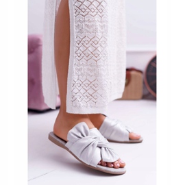 EVE Women's Slippers with a Gray Seat Bow grey 1