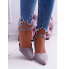 PS1 Women's Pumps On A Heel In Spitz Gray High Traffic grey 2