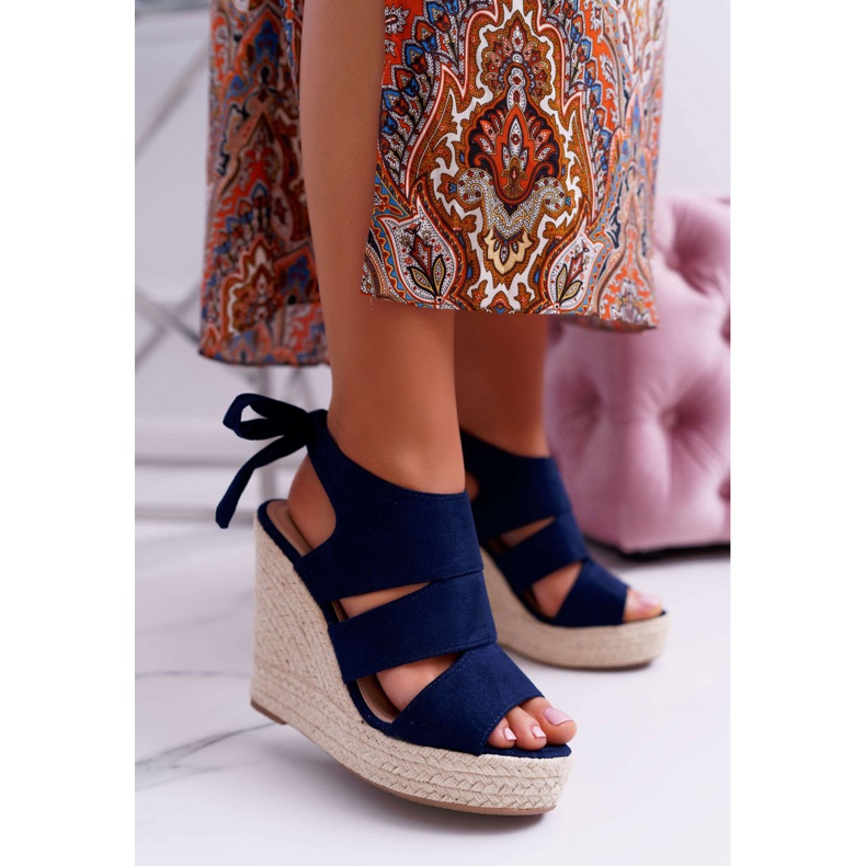 BUGO Women's Sandals On Wedge Yenga Wedge navy blue 1