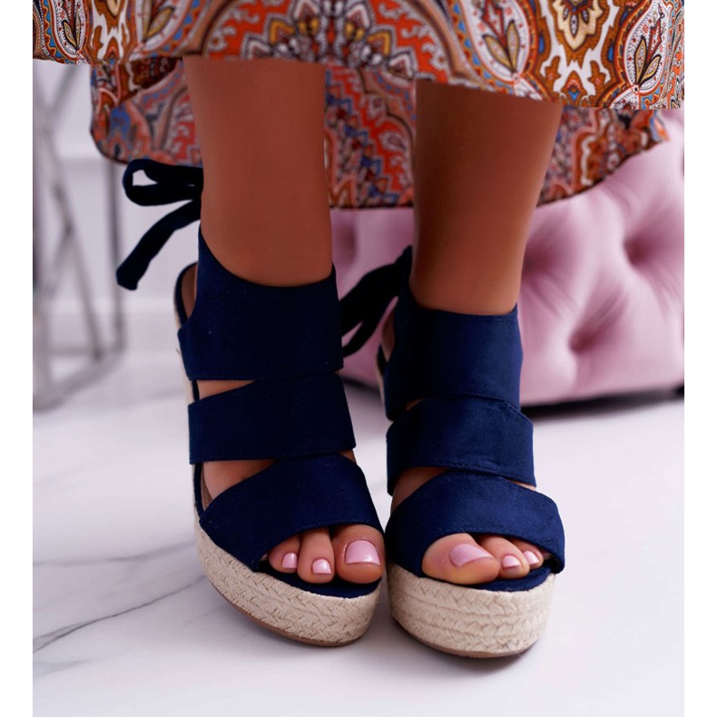 BUGO Women's Sandals On Wedge Yenga Wedge navy blue 2