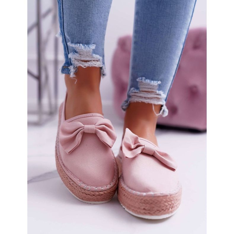 Women's Espadrilles Material Big Star Pink DD274785 2 Women's Espadrilles Material Big Star Pink DD274785 2