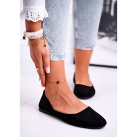 EVE Women's suede ballerinas 9bl02-1031 black lasota 1