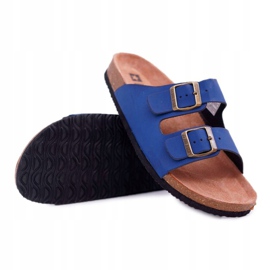 Men's Slippers With Buckles Big Star Navy Blue DD174604 1