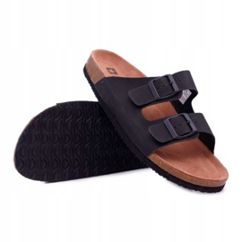 Men's Slippers With Buckles Big Star Black DD174605 1