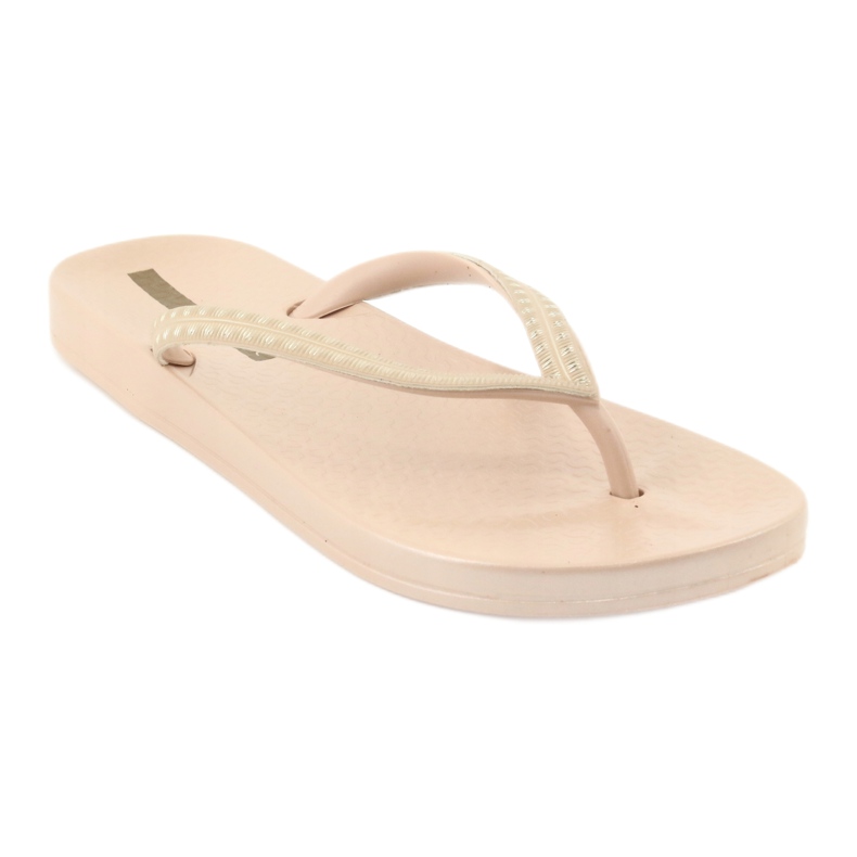 Ipanema 82763 beige flip-flops golden 1