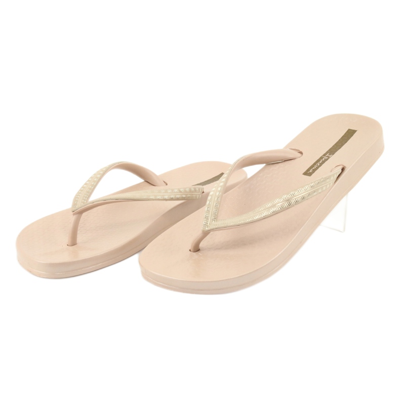 Ipanema 82763 beige flip-flops golden 3