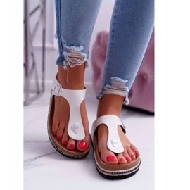 Women's White Flip-flops Big Star DD274130 2
