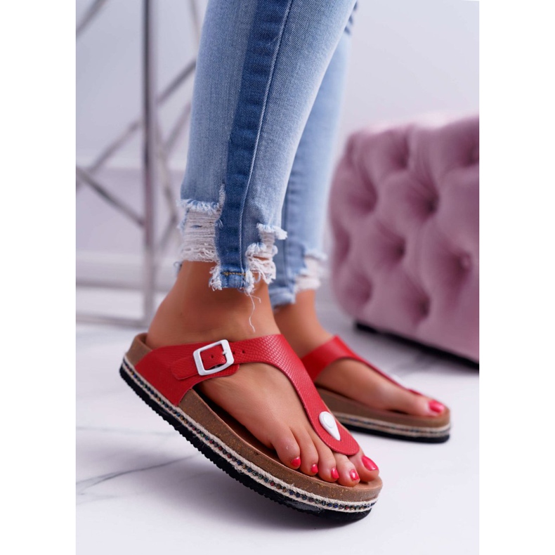 Women's Flip-flops Red Big Star DD274128 1