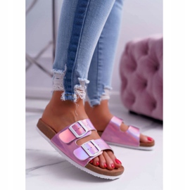 Women's Purple Slippers Big Star DD274136 violet 1